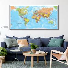 Huge Banner Large World Map Poster