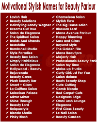350 stylish names for beauty parlour