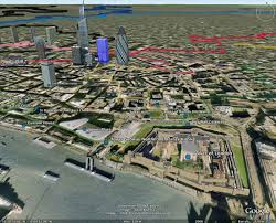 3d map in google earth the route