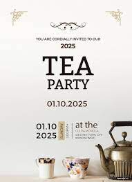 free tea party invitation word
