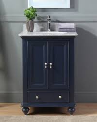 By wyndham collection (147) avery 48 in. 25 Gillian Small Narrow Powder Room Navy Blue Bathroom Vanity 9805nb Ebay