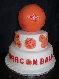 Dragon ball z free printable invitations. Dragon Ball Z Tiered Birthday Cake A Cartoon Cake Recipes On Cut Out Keep