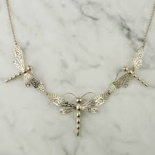 Rebecca minkoff women's silver jewel box collar necklace 0648. Item Ee00308 Sterling Silver Dragonfly Necklace 18 580 Sterling Silver Dragonfly Necklace Dragonfly Jewelry Dragonfly Necklace