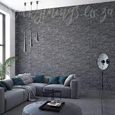 Textured Grey Brick Wallpaper 3d Grey