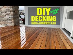 Diy Decking Install Over A Concrete