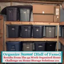 basement organization with step by step