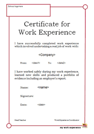 Awesome Collection Of Format Of Job Experience Certificate Relevant