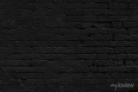 Background Of The Old Black Brick Wall