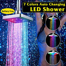 automatic changing 7 colors bathroom