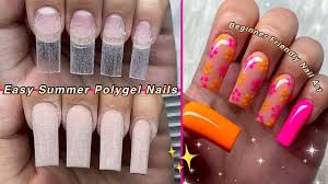 polygel application nail tutorial