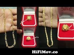 mens gold chain and ring collection