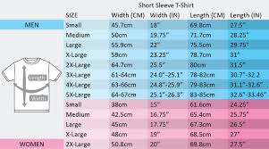 Shirt Sizes Chart Us Coolmine Community School