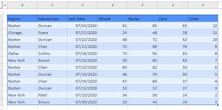 flip a table in excel google sheets