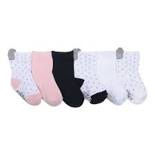 Infant Girls Robeez Sweet Kitty Baby Sock 2 Pack 6 Pairs