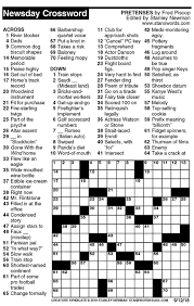 Try 1 month for $1. Free Daily Crossword Puzzles From Newsday Crossword Puzzles Free Printable Crossword Puzzles Crossword
