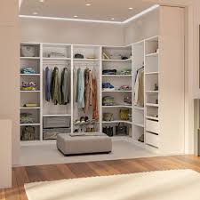Walk In Wardrobe 6 Shelf Corner Unit