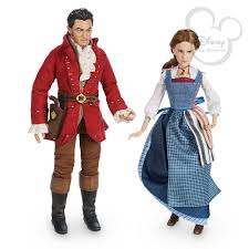 Real 2017 New Models Disney Belle And Gaston Doll Set Beauty And