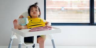 when can baby sit in a high chair 4