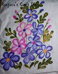 Fl Design For Fabric Painting