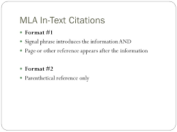 IXL   Use in text citations with MLA formatting   th grade language arts  practice  SlidePlayer