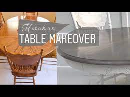 Old Kitchen Table Makeover Light Grey