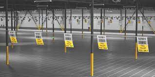 warehouse signs aisle dock door and