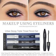 makeup tutorial using eyeliners