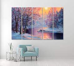 Winter Scenic Artwork Canvas Print