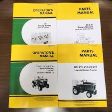 parts operators manual set for john