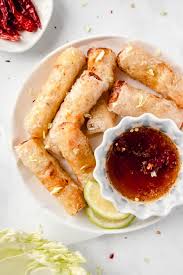 If you're making these for a light. Vietnamese Fried Spring Rolls With Dipping Sauce Damn Spicy