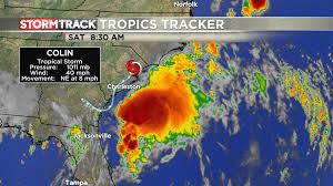 Tropical Storm Colin forms along ...