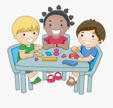 Children Eating Breakfast Clipart Kids Play Dough Clipart