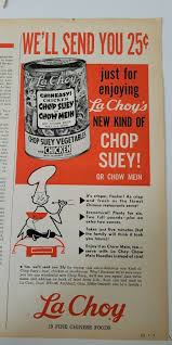1960 la choy chop suey chow mein