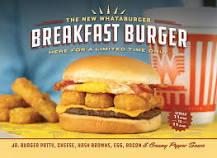 What sauce is on the Breakfast Burger at Whataburger?