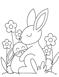 bunny coloring pages 28 free pages