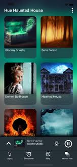 hue haunted house on the app