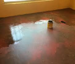 paint staining concrete floors part 2