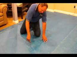 how to cut and remove wet carpet pad