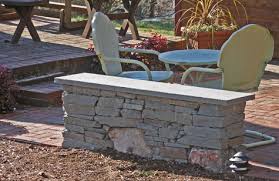 Creating A Patio Seat Wall