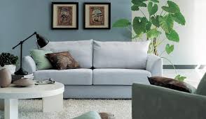 elsa modern fabric sofa blue or grey