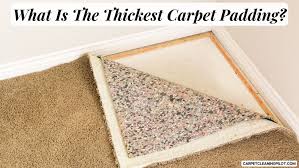 what is the thickest carpet padding