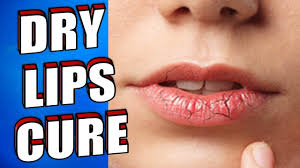 dry lips using a lip balm