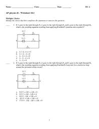 Ap Physics B Websheet 18 1