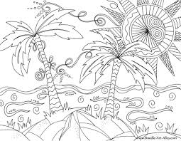 Tropical beach coloring page perfect coloring pages beach. Disney Coloringheets For Kids Free Beach Printable Tropical Oceancene Stephenbenedictdyson