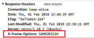 jacking with x frame options