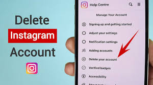 how to delete an insram account ویرگول