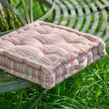 Rose Ticking Stripe Box Cushion