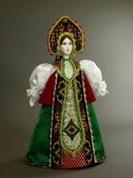 doll in russian costume biscuit
