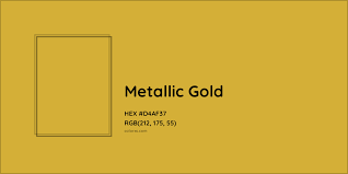 metallic gold color meaning codes