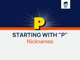 895 catchy nicknames with p generator